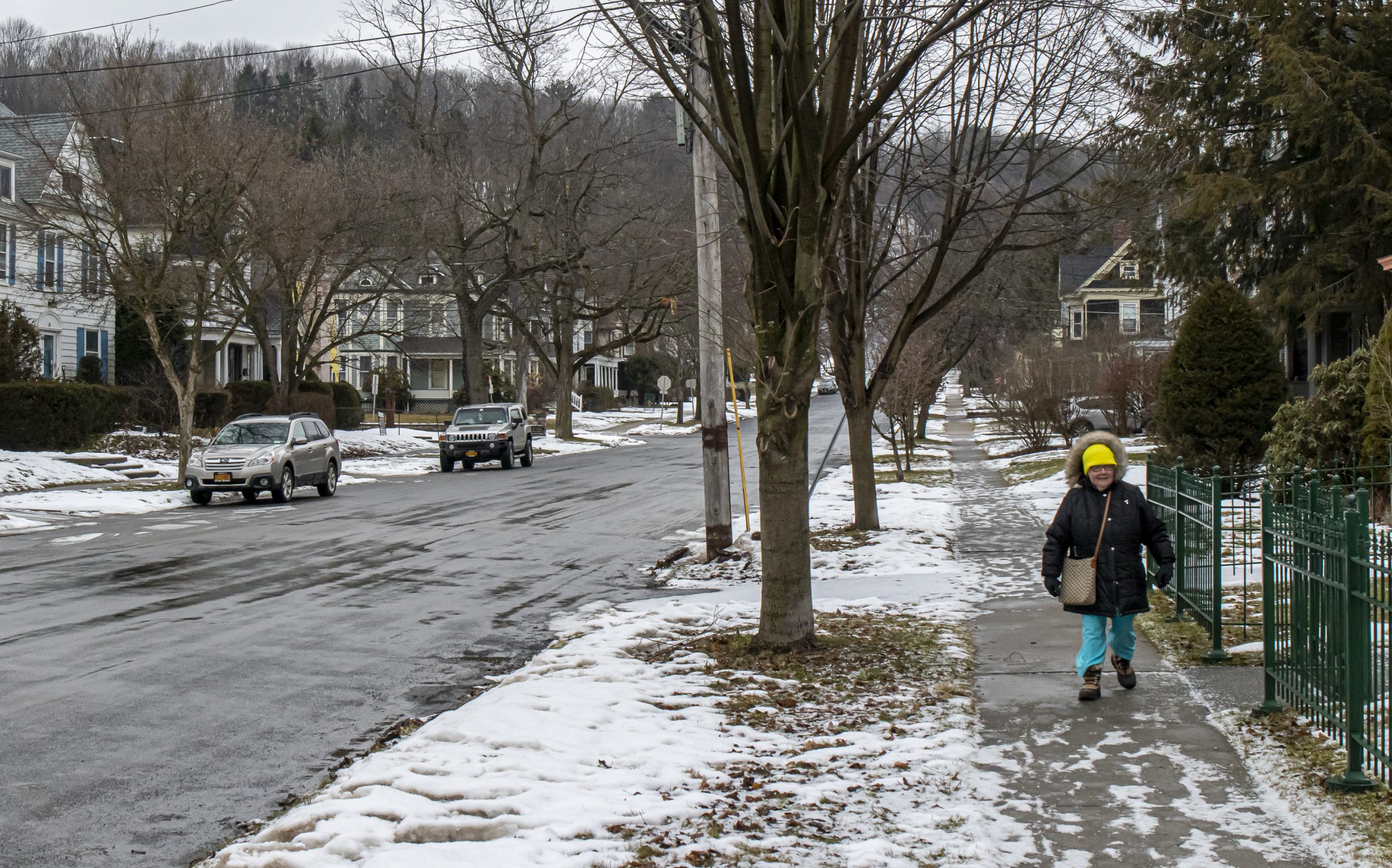 1 | Springbrook Linda walking on Elm St