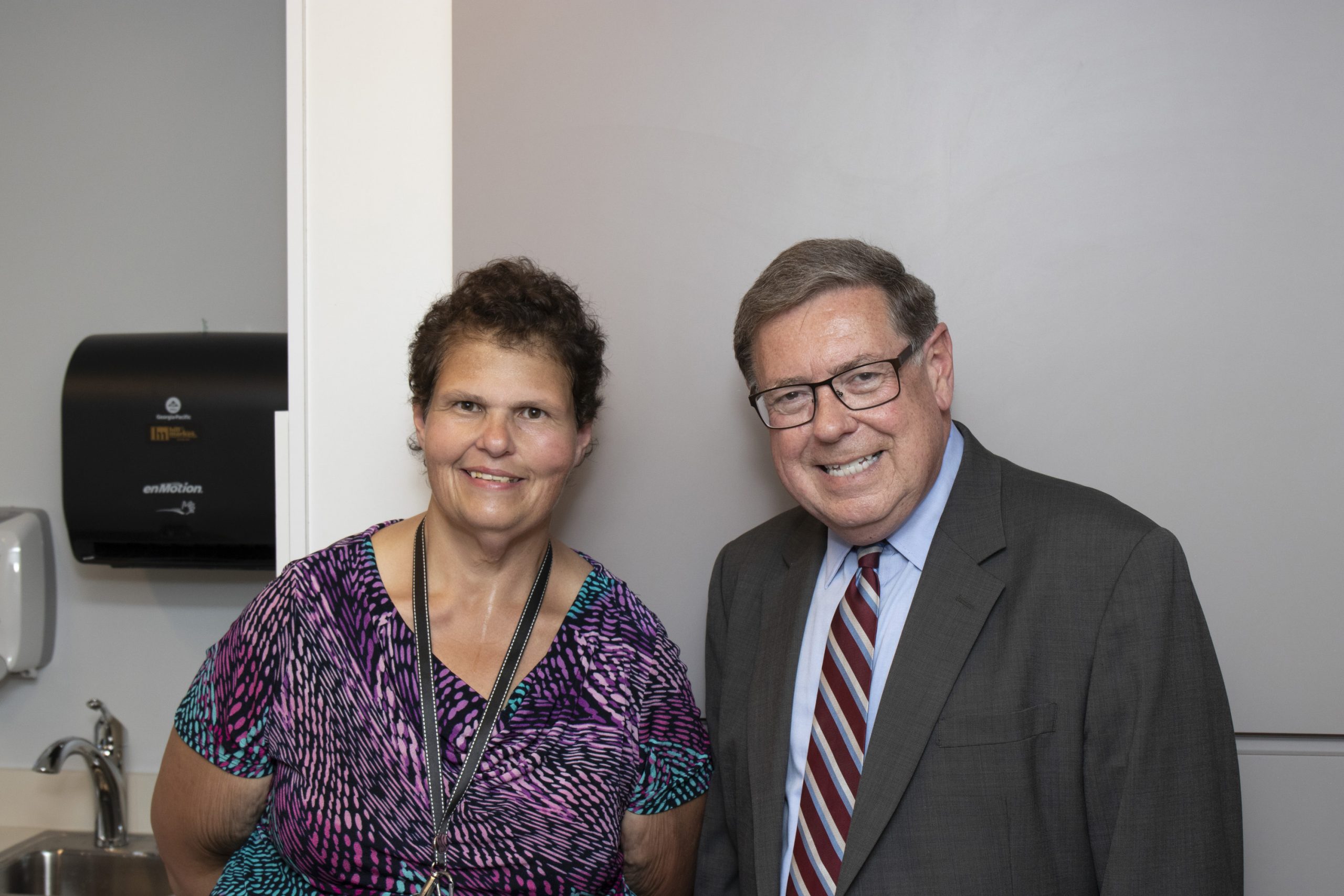 2019.ClinicRibbonCutting.Event_134 | Springbrook Carol Kruger with Sen James Seward