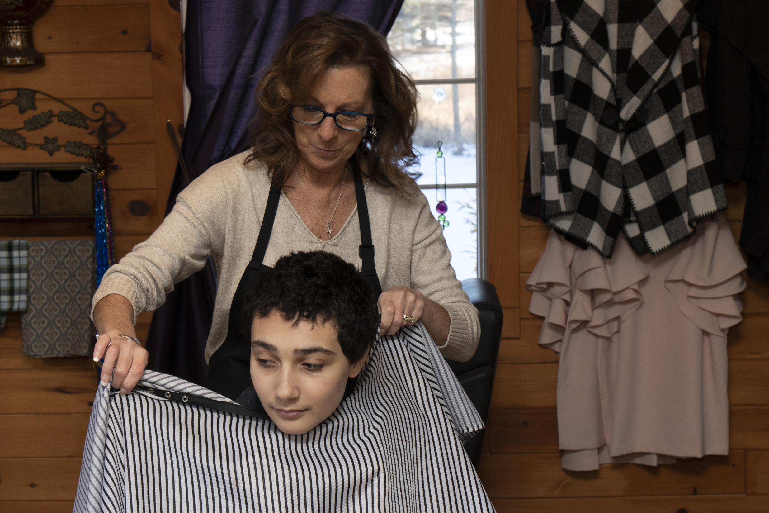 2020-JohnHaircut-Golisano (5) | Springbrook John M sits down for a haircut