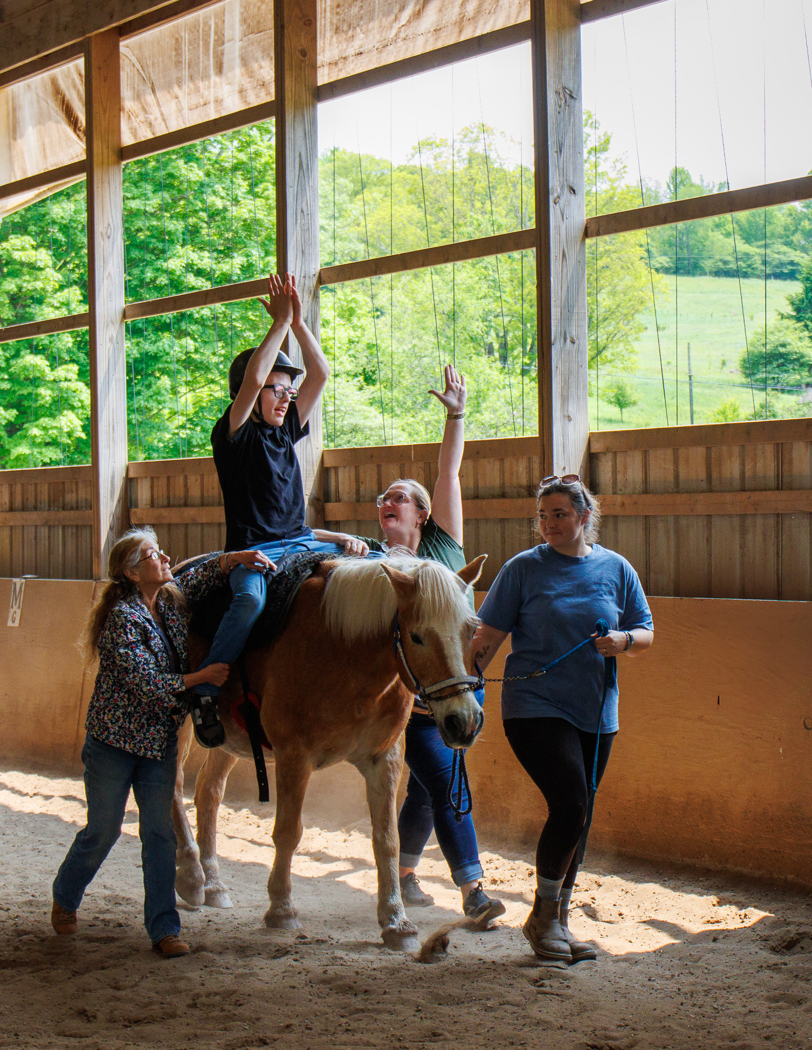 2025 Therapeutic riding with students from The School at Springbrook