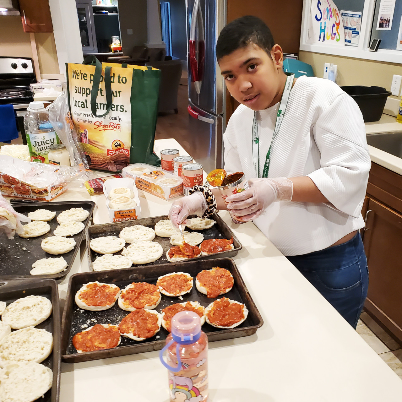 English Muffing Pizzas for Challenge | Springbrook English Muffing Pizzas for Challenge